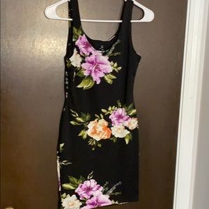 Floral bodycon dress size small